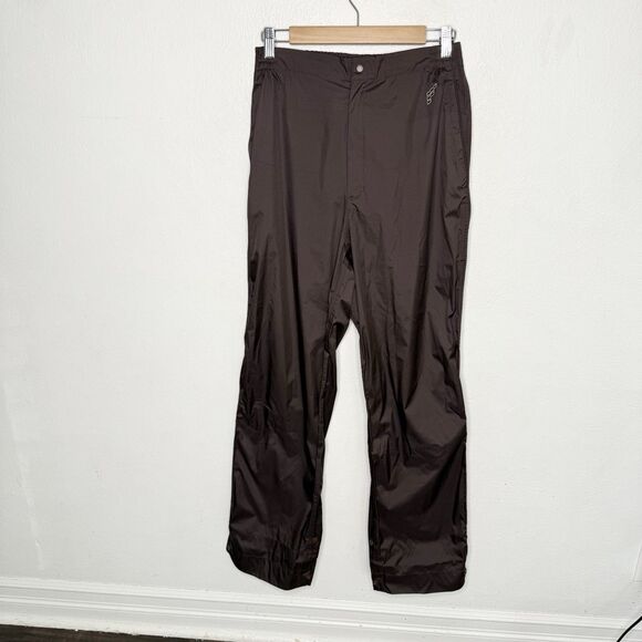 Forrester's Brown Stormtek Rain Golf Pants Waterproof Snap Up Ankle Men’s Medium - Picture 1 of 12